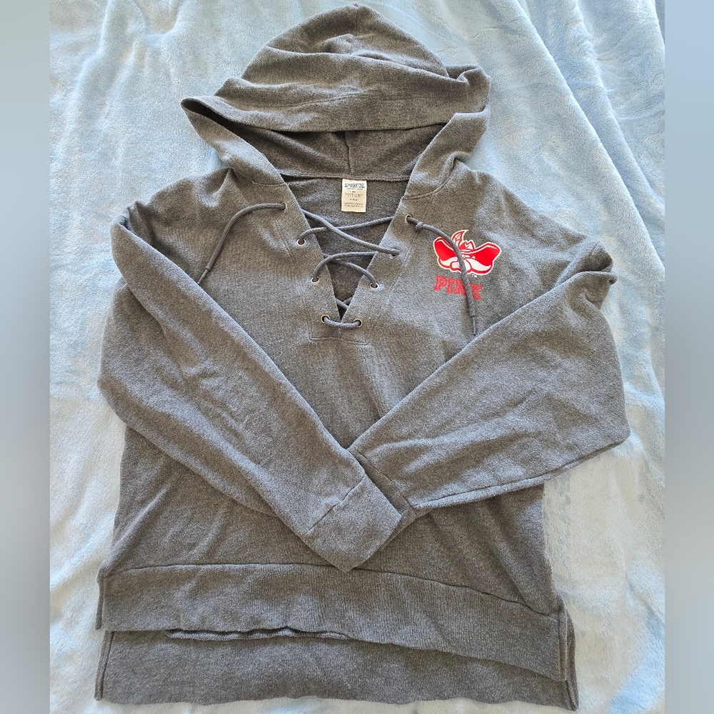 PINK Victoria's Secret Gray UNLV  Hoodie